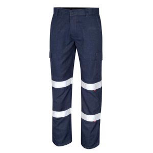 Reflective Tape Regular Weight PPE2 FR Cargo Pants - Navy